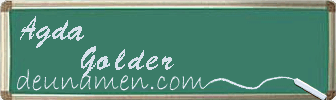 Agda Golder Visitenkarte